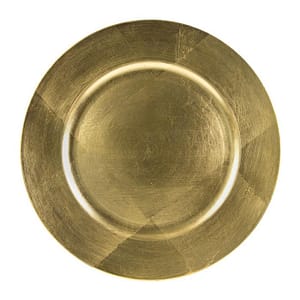 13" Round Gold Charger