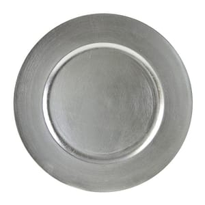 13" Round Silver Charger