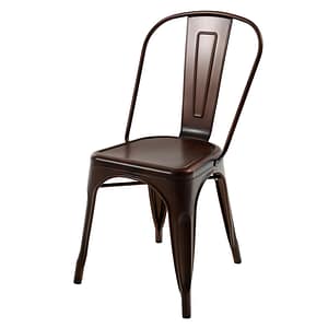 Elio Brushed Copper Chair