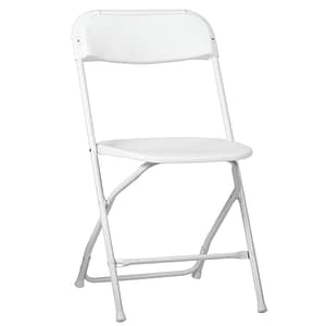 White Plastic Folding Chair