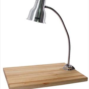 2" Maple Carving Board with Goose Neck Heat Lamp