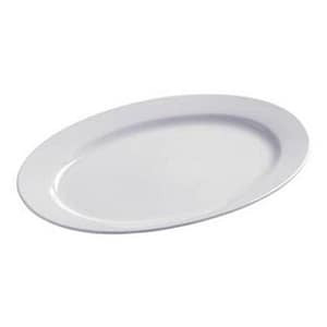14" White Oval Platter