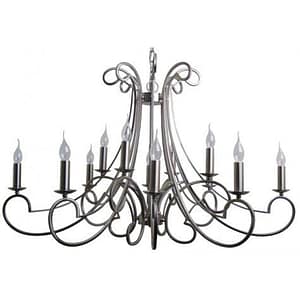 Chantelle Brushed Nickel Chandelier