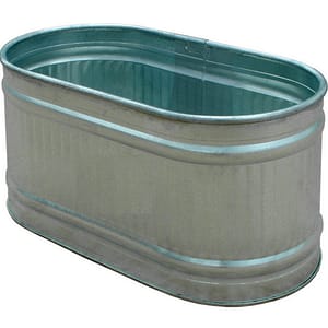 Galvanized Trough, 74 Gallon