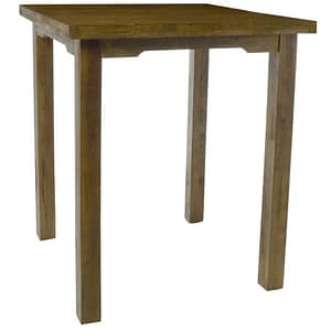 3'X3' Fruitwood Cocktail Farm Table