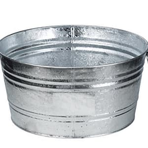 Galvanized Beverage Tub, 15 Gallon