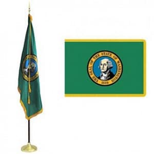 Rental WA State Nylon Flag