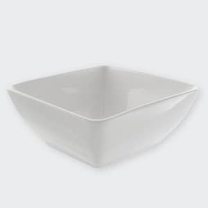 7" Square Bowl, White, 24 oz
