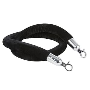Rental 8′ Black Velvet Rope for Stanchions