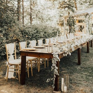 Rental Farm tables and bars