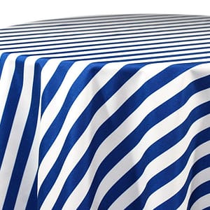 Royal Blue/White Awning Stripe