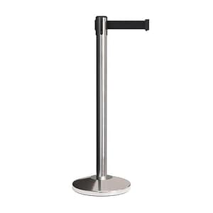 Rental Chrome Stanchion with 10′ Black