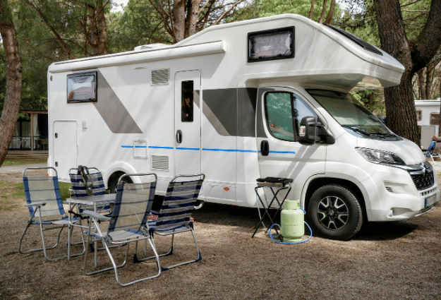 white RV