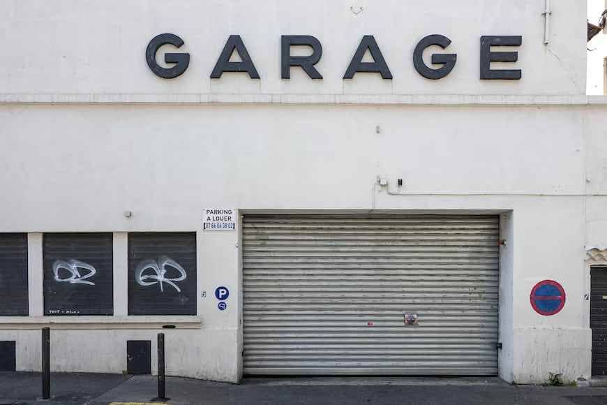 old garage door image