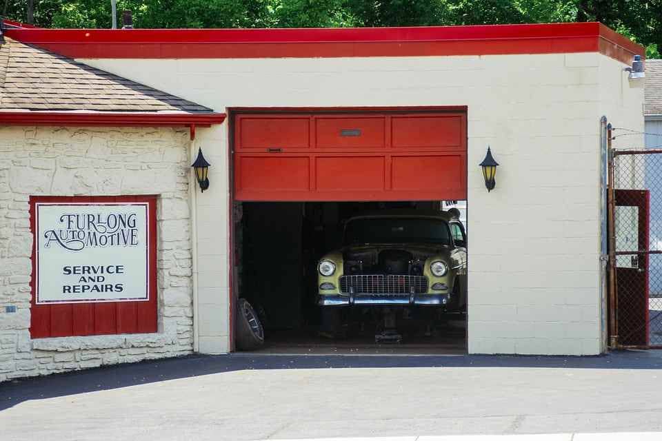 Garage and car image