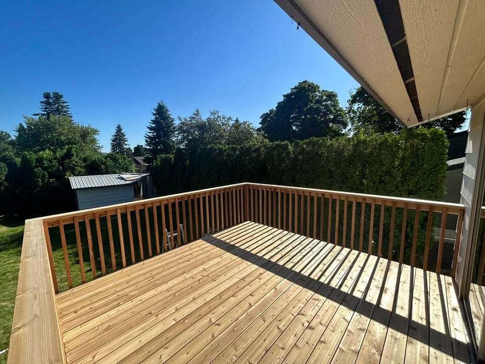 Wooden deck