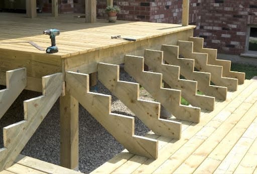 deck stairs construction